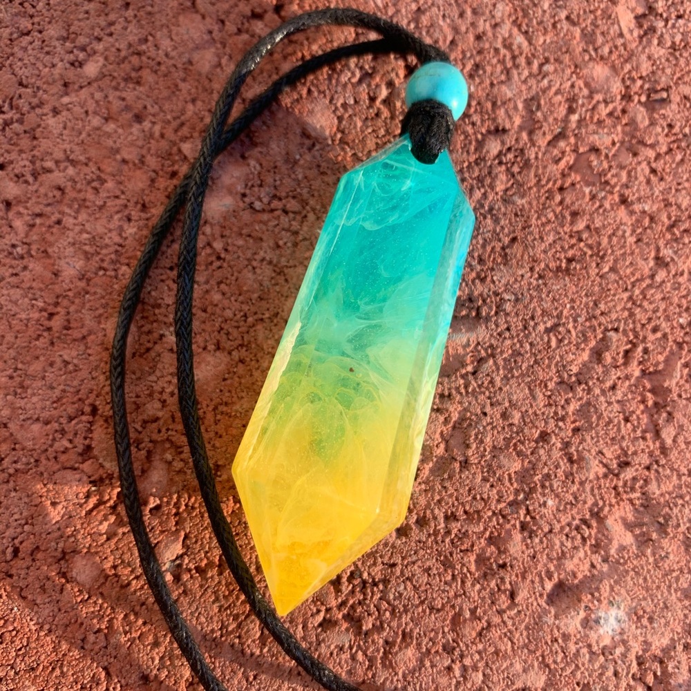 Handmade✨TURQUOISE TEMPEST Crystal Pendant